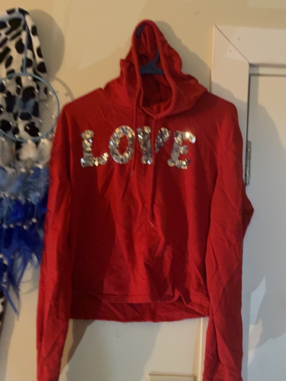 Bright Red Pullover Hoodie